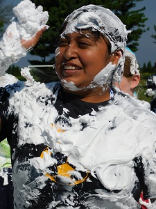 Child Covered with Shaving Cream