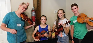 Group of Children with Violins