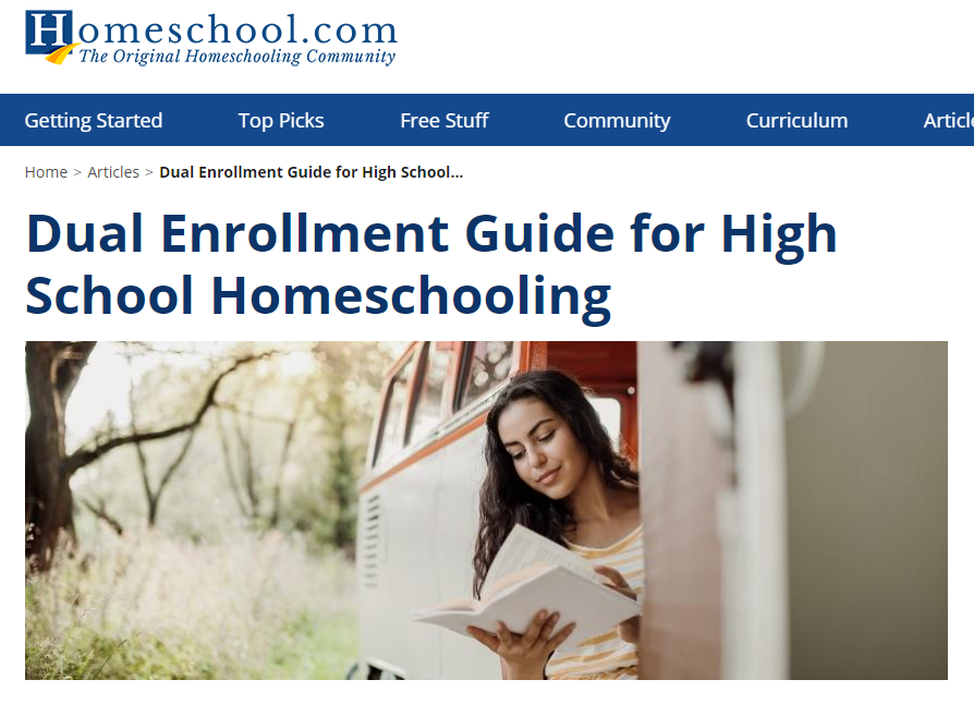 Homeschool.com Article about Dual Enrollment