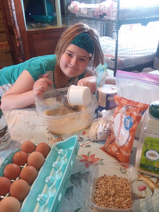 Homeschool Student Making Cookies