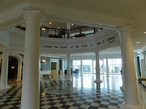 Inside Liberty University Entrance Hall