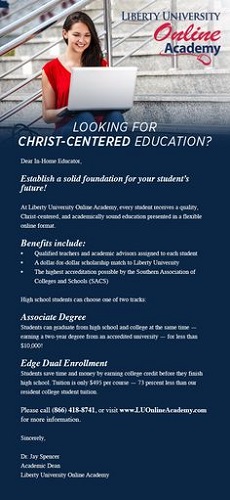 Liberty Christian Education Flyer