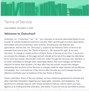 Outschool Terms of Service