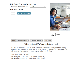 HSLDA Transcript Service